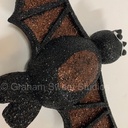 1000mm wide Halloween Bat - Glittered