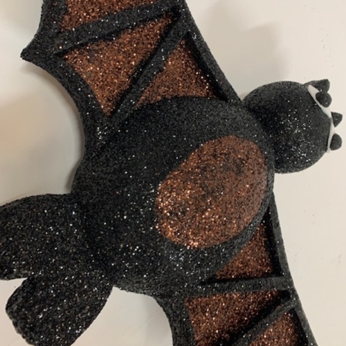 1000mm wide Halloween Bat - Glittered