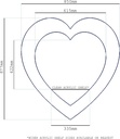 877mm (approx. 35 inches) Heart VM Shelf