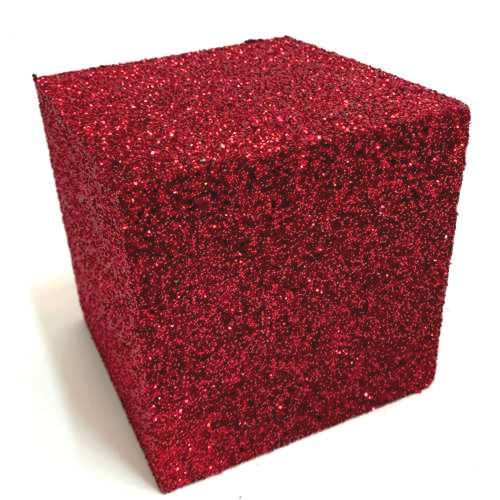 500mm cube polystyrene present - 1 colour glitter