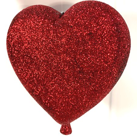900mm Polystyrene 3D Glittered Heart Balloon