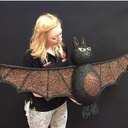 1500mm wide Halloween Bat - Glittered