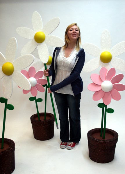 Flowers in pot - 1500 mm high