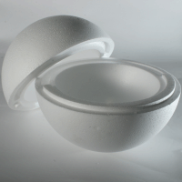 150 mm Polystyrene Ball  ( 2 hollow halves )  - pack of 10