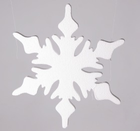 180mm - pack of 10 Snowflakes SF42R - Plain White