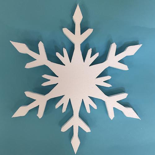 280mm - pack of 10 Snowflakes SF95V - Plain White