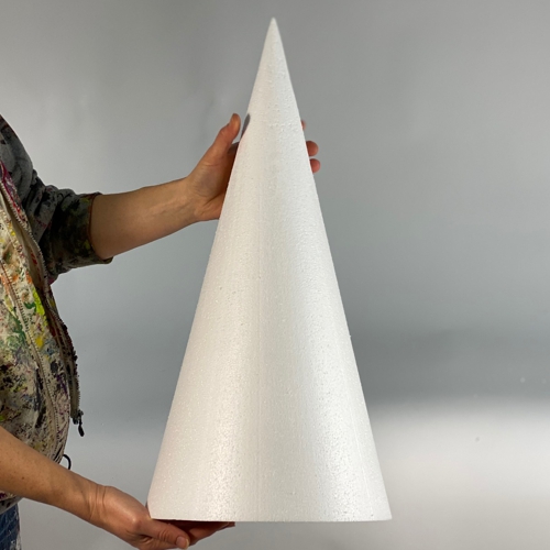 600mm high Polystyrene Cone - pack of 1