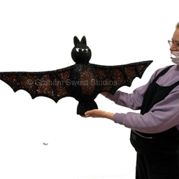1000mm wide Halloween Bat - Glittered