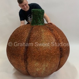 1200 mm wide 3d Glittered Pumpkin