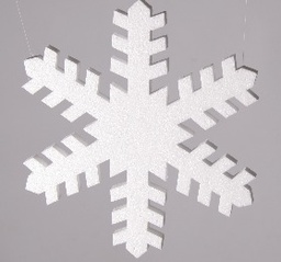 140mm - pack of 10 Snowflakes SF22B - Plain White