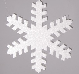 877mm - pack of 5 Snowflakes SF22B - Plain White