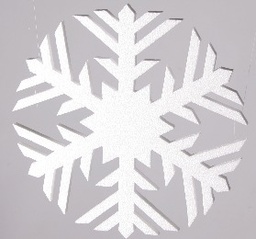 1145mm - pack of 3 Snowflakes SF62W - Plain White