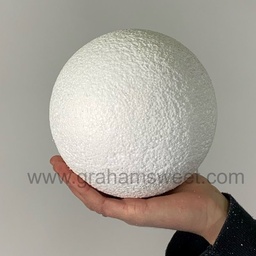 150mm polystyrene ball - 1 solid piece