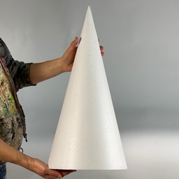 600mm high x 300mm diameter  Polystyrene Cone - pack of 1