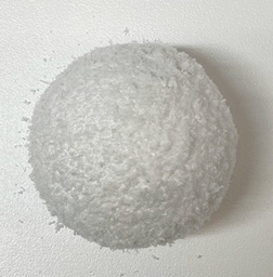 60mm diameter polystyrene Snow Effect Snowball - solid