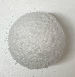 80mm diameter polystyrene Snow Effect Snowball - solid