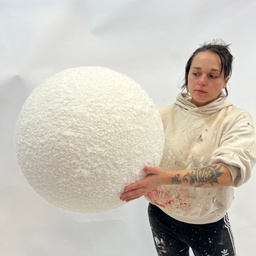 500mm diameter polystyrene Snow Effect Snowball - solid