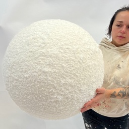 600mm diameter polystyrene Snow Effect Snowball - solid