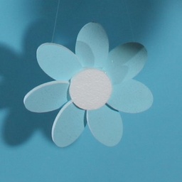 Pack of 5 - 280mm Polystyrene Flowers (design FL-PB 127)